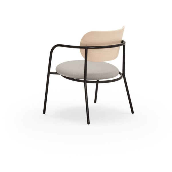 Fotoliu  gri deschis în decor de frasin Eclipse - Teulat-image-3