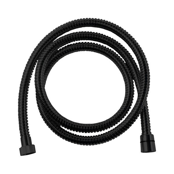 Furtun de duș negru mat din oțel inoxidabil Powerflex – Sapho