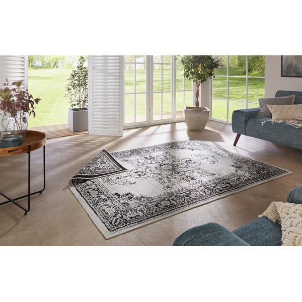 Covor adecvat pentru exterior NORTHRUGS Borbon, 120 x 170 cm, negru-crem-image-1
