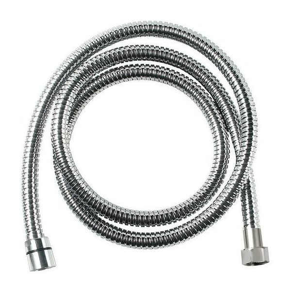 Furtun de duș argintiu lucios din oțel inoxidabil Powerflex – Sapho
