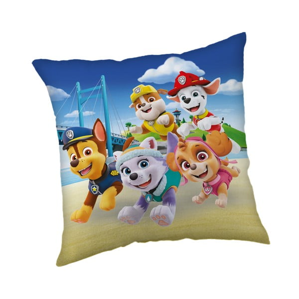 Pernă pentru copii 40x40 cm Paw Patrol "Bridge" – Jerry Fabrics