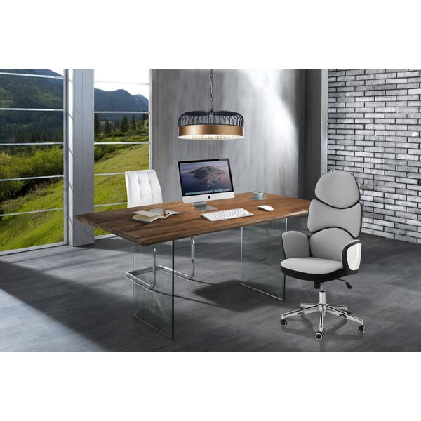 Masă de dining cu blat cu aspect de lemn de stejar 180x90 cm Float – Tomasucci-image-2