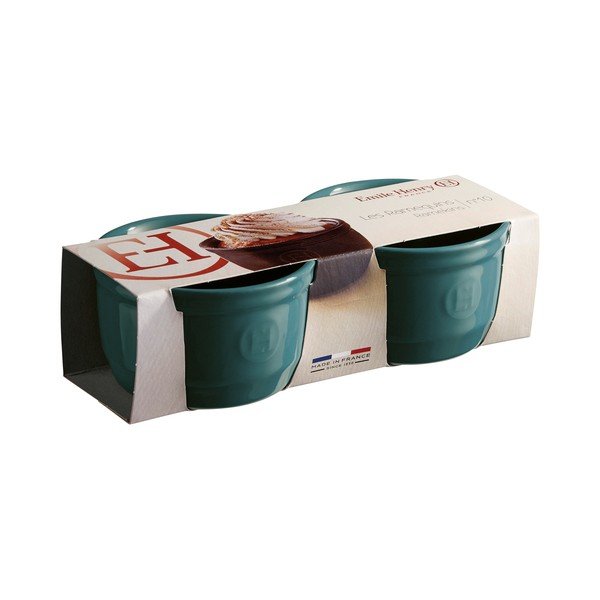 Set 2 forme ramekin Emile Henry N°10, albastru închis-image-1