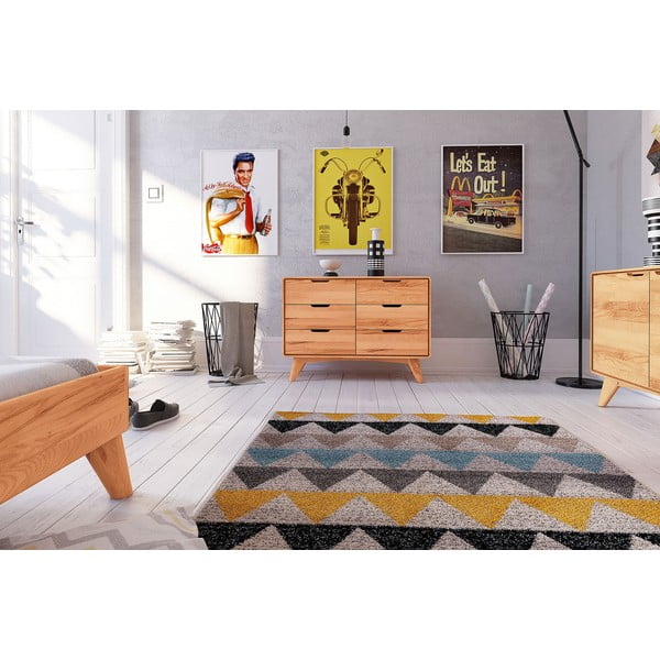 Comodă joasă din lemn de fag 90x63 cm Greg - The Beds-image-3