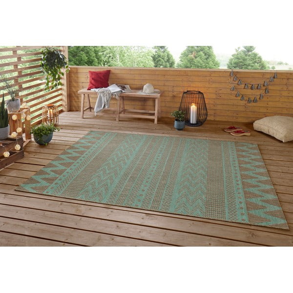 Covor de exterior NORTHRUGS Sidon, 140 x 200 cm, bej - verde-image-1