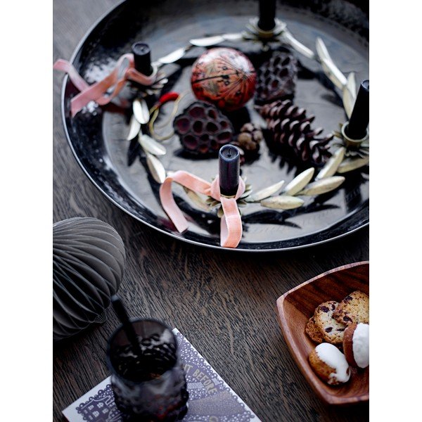 Sfeșnic pentru advent din metal  cu model de Crăciun Leonetta – Bloomingville-image-1