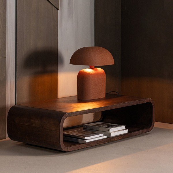 Măsuță de cafea în culoare naturală închisă din lemn de mango 60x120 cm Kinu – WOOOD-image-3