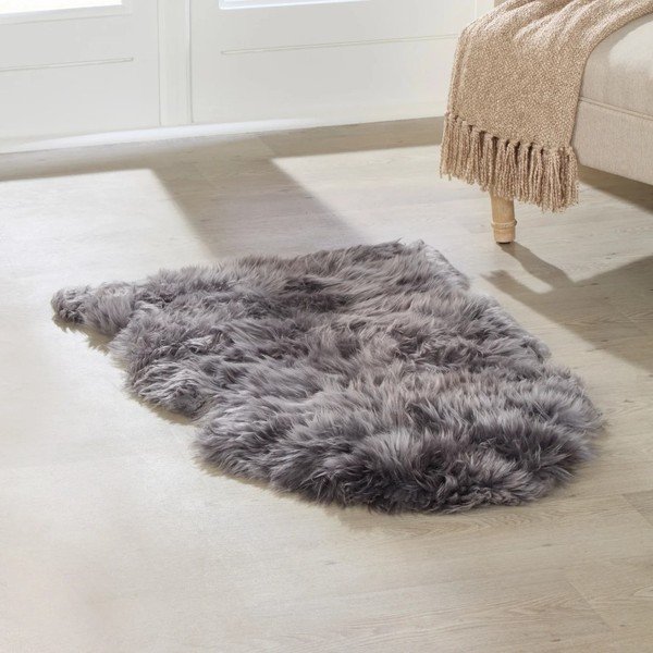 Blană naturală de oaie Native Natural Sheep, 60 x 120 cm, gri-image-2