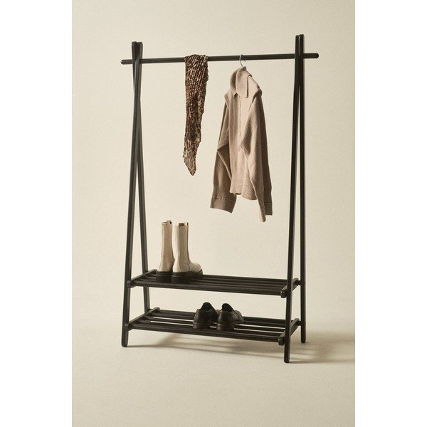 Suport pentru haine negru din lemn de pin 100x150x41 cm Cole – Jotex-image-1