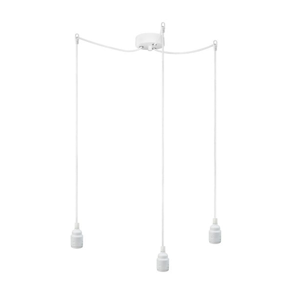 Lampă de tavan cu 3 cabluri Bulb Attack Seis, alb