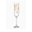 Set 6 pahare pentru șampanie Crystalex Luxury Contour, 200 ml
