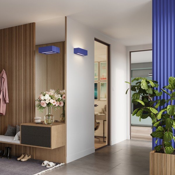 Aplică de perete albastră din ceramică Rivena – Sollux-image-3