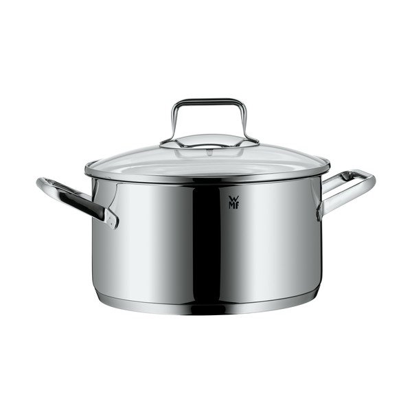 Oală din oțel inoxidabil cu capac WMF Cromargan® Trend, ⌀ 24 cm