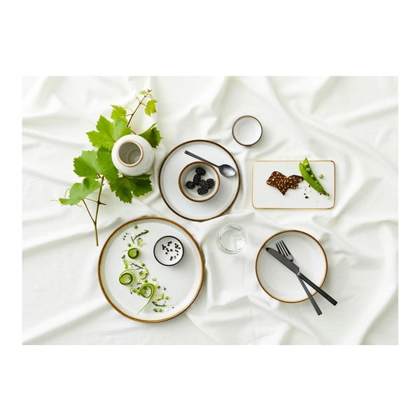 Vază albă din gresie (înălțime 12,5 cm) Gastro Cream – Bitz-image-4