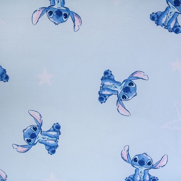 Lenjerie de pat pentru copii albastră din bumbac pentru pat de o persoană 140x200 cm Lilo & Stitch "Aloha" – Jerry Fabrics-image-4