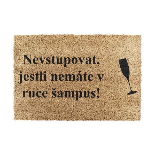 Covoraș de intrare din fibre de nucă de cocos 40x60 cm Šampus – Artsy Doormats