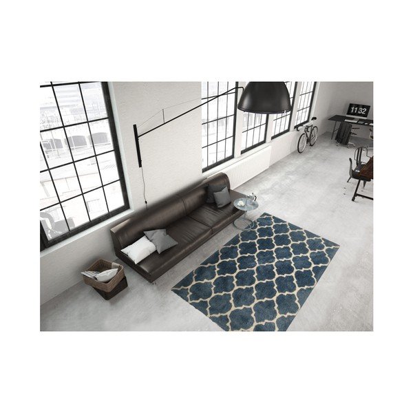 Covor albastru Smooth, 120x170cm-image-2