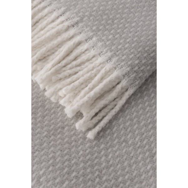 Pled din amestec de bumbac Euromant Zen, gri, 140 x 180 cm-image-1