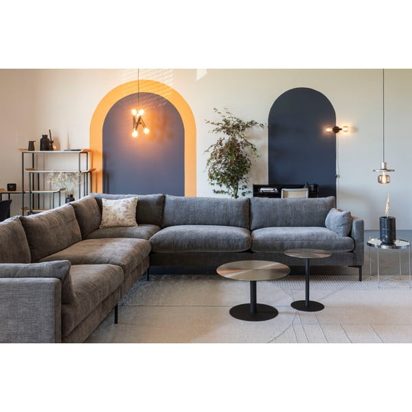 Măsuță auxiliară rotundă din metal ø 40 cm Snow – Zuiver-image-4