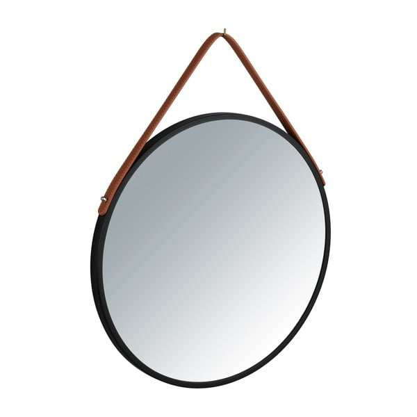 Oglindă suspendată Wenko Borrone, ø 40 cm, negru-image-2