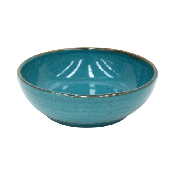 Farfurie adâncă din gresie ceramică Casafina Sardegna, ⌀ 19 cm, albastru