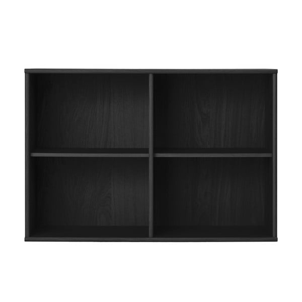 Bibliotecă neagră cu aspect de lemn de frasin suspendată 89x61 cm Mistral – Hammel Furniture