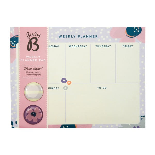 Planificator săptămânal Busy B Planner Pretty/Floral, 60 pag.-image-2