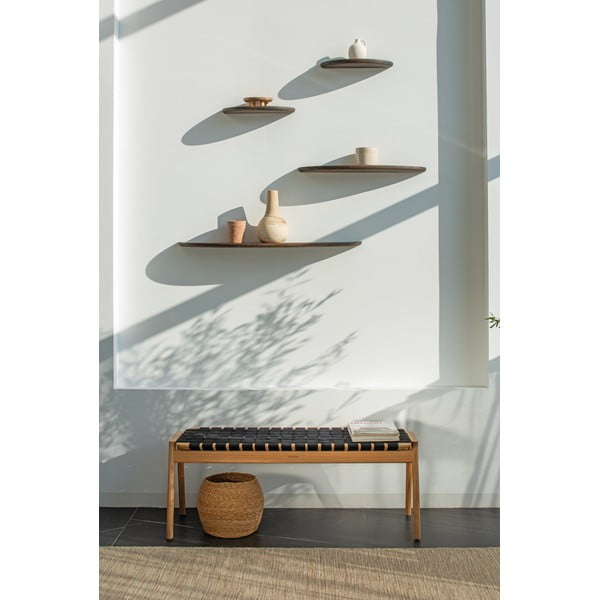 Raft maro din lemn de stejar 100 cm Mu – Gazzda-image-4