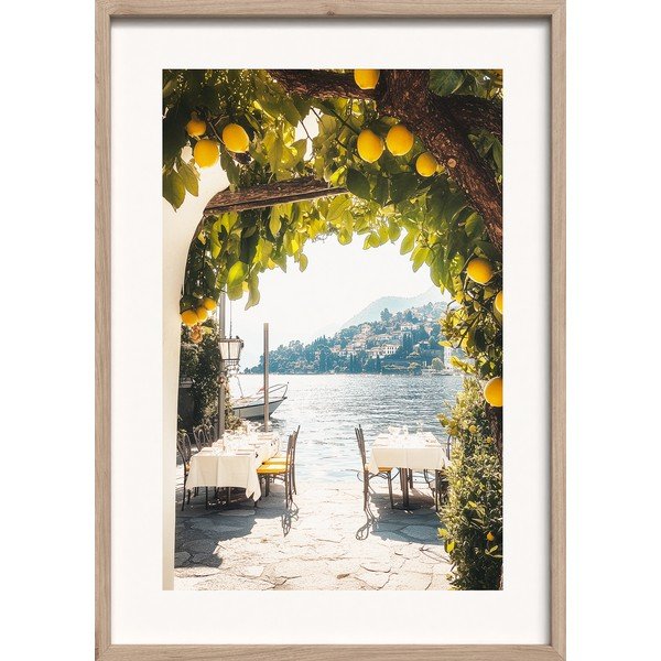 Tablou cu ramă imprimat 50x70 cm Lemon View – Styler