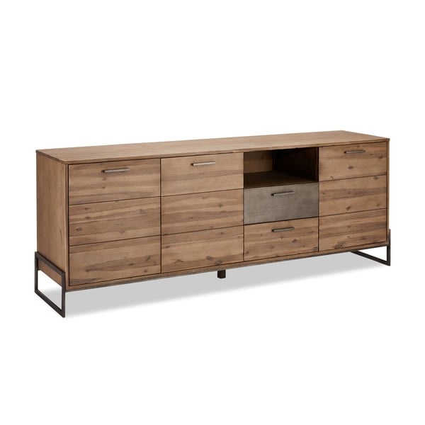 Comodă din lemn masiv Furnhouse Mallorca, maro-image-2