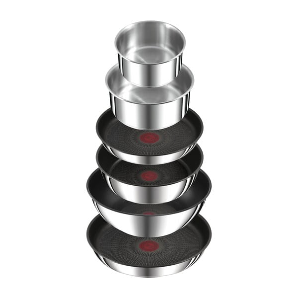 Set de vase pentru gătit 13 buc. din oțel inoxidabil INGENIO Preference ON L9749432 – Tefal-image-1