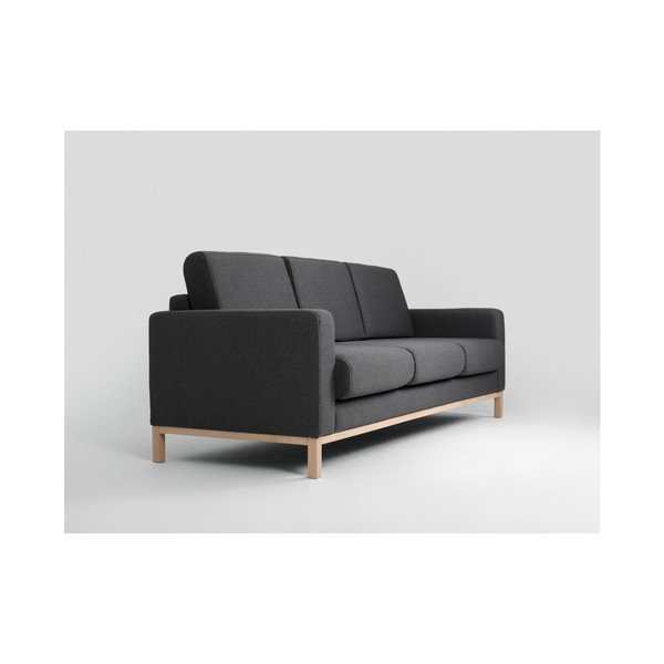Canapea extensibilă 3 locuri Custom Form Scandic, gri antracit-image-3
