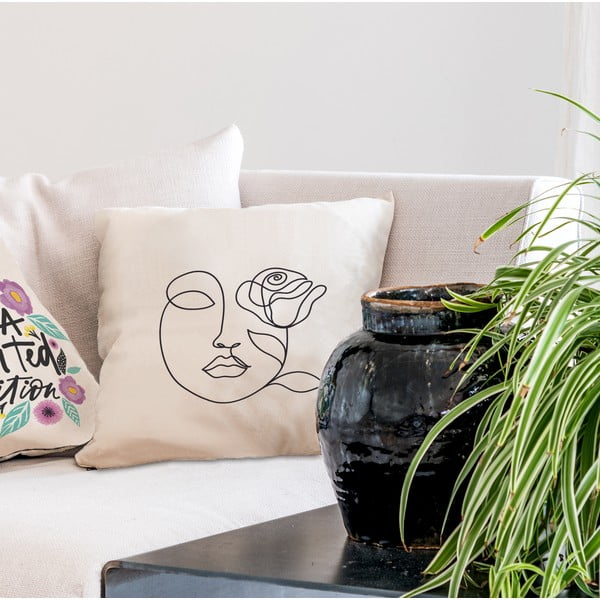 Pernă din bumbac Butter King Rose, 45 x 45 cm-image-1