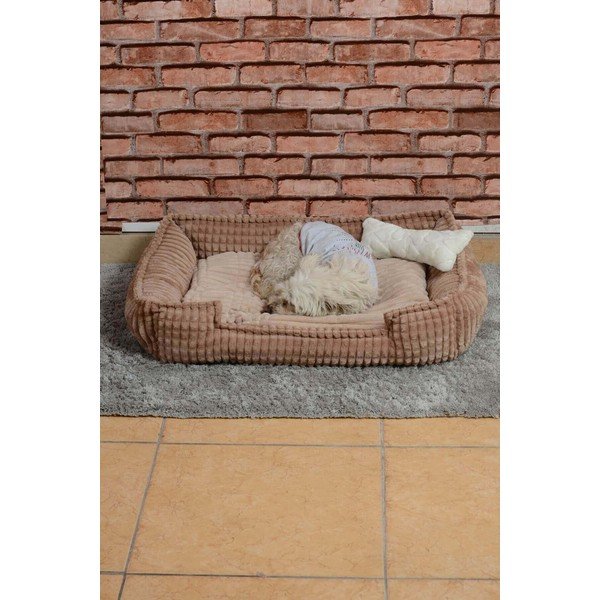 Pat de pluș bej pentru animale de companie Nest - Lydia&Co-image-2