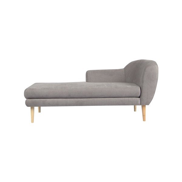 Șezlong Mazzini Sofas Sardaigne, gri deschis-image-1