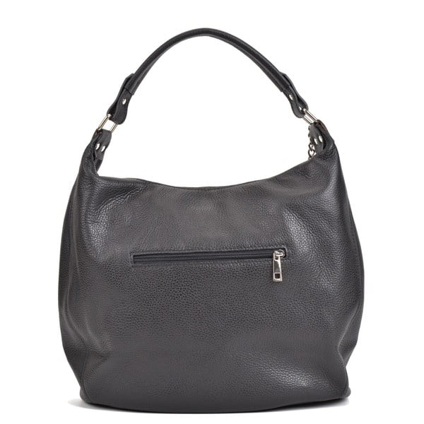 Geantă din piele Sofia Cardoni Bruhna, negru-image-3