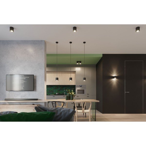 Plafonieră Sollux Roda, negru-image-1