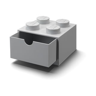 Cutie de birou LEGO® Brick gri cu sertar, 15,8 x 11,3 cm