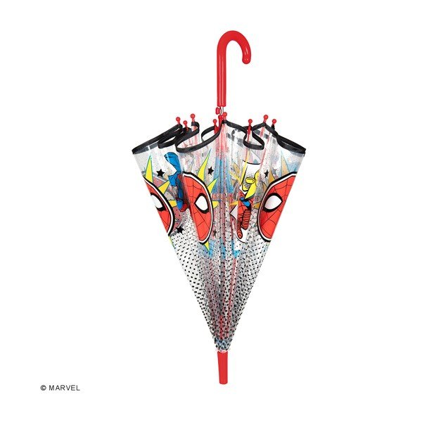 Umbrelă transparentă pentru copii rezistentă la vânt Ambiance Spiderman Marvel, ⌀ 74 cm-image-3