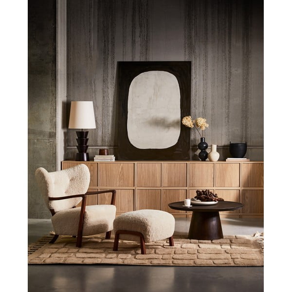 Set TV în culoare naturală cu aspect de lemn de stejar 264x88 cm Modulair – vtwonen-image-2