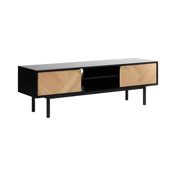 Comodă TV cu detalii cu aspect de lemn de stejar Unique Furniture Calvi-image-3