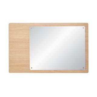 Oglindă de perete cu ramă din lemn 80x50 cm Split – Hübsch