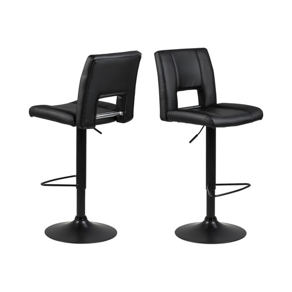 Scaun bar cu înălțime ajustabilă Actona Sylvia, negru-image-2