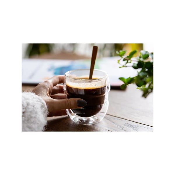 Set de 2 pahare cu pereți dubli Vialli Design Sferico, 250 ml-image-1