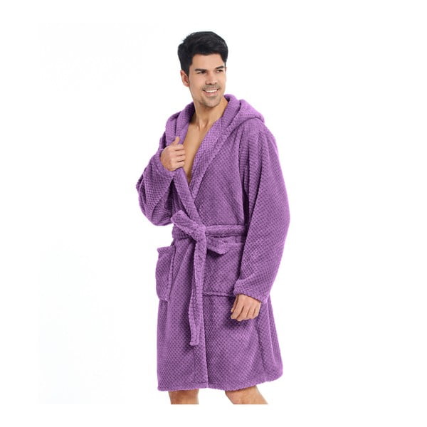 Halat de baie unisex DecoKing Sleepyhead, mărime XXXL, mov închis-image-1