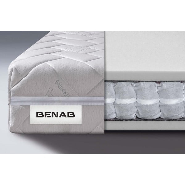 Saltea fermă/mediu-fermă cu arcuri reversibilă 140x200 cm Comfort Flow – BENAB-image-3