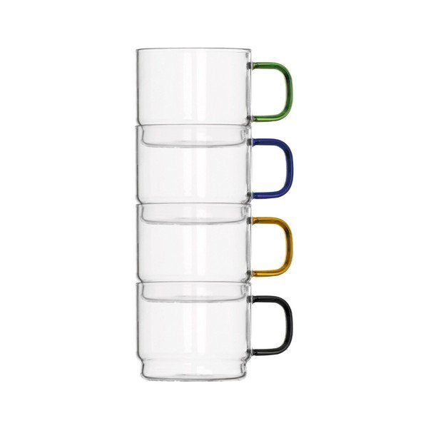 Căni 4 buc. din sticlă 350 ml Bridge – Brandani-image-2