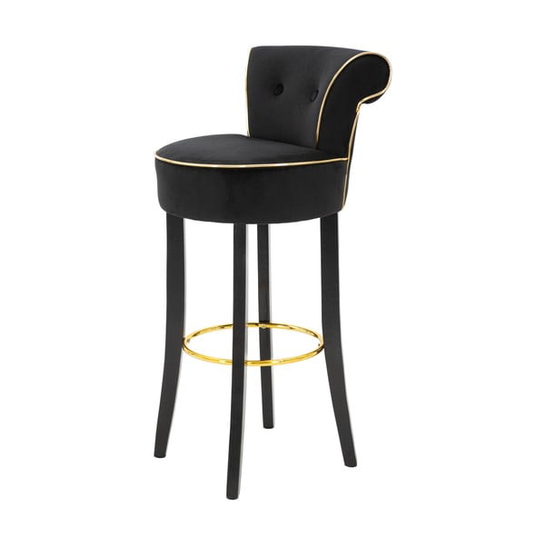 Scaun de bar albastru din catifea 96 cm Luxy – Mauro Ferretti-image-2