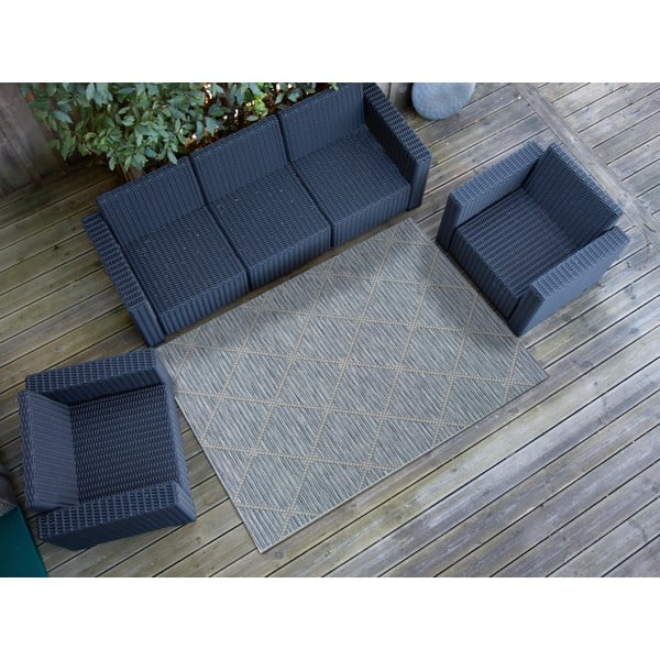 Covor pentru exterior Universal Cork, 55 x 110 cm, albastru-image-1