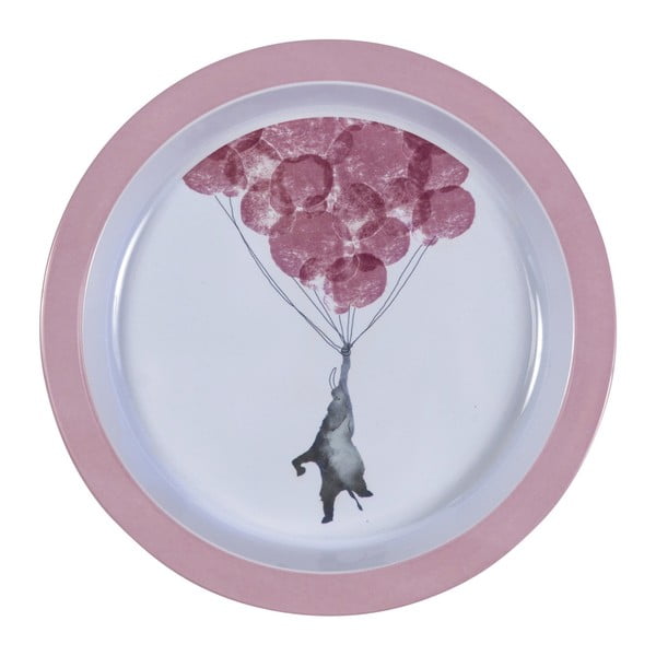 Farfurie pentru copii Sebra In The Sky Vintage Rose, ⌀ 21,5 cm